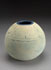 Spherical stoneware vase 18 cm H [SV 2-2] pale green dry glaze. $145